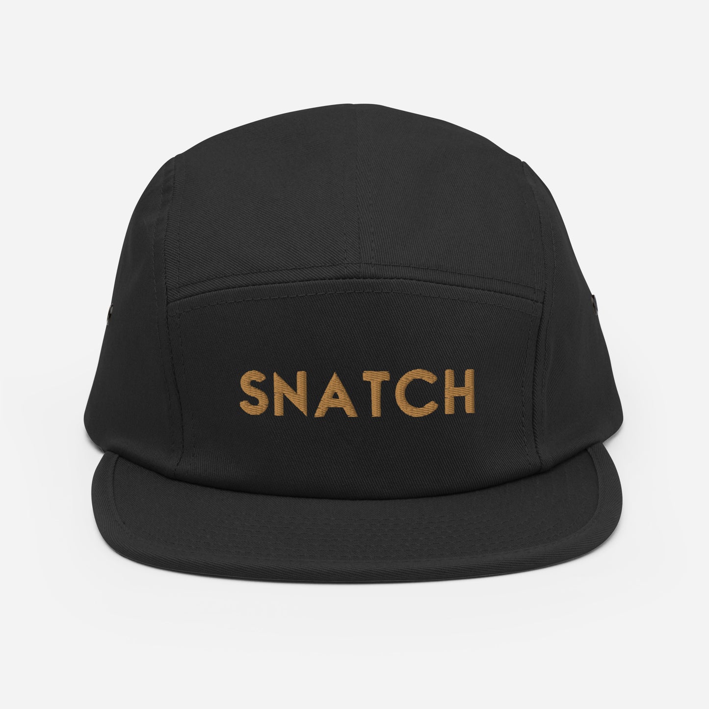 SNATCH Black 5 Panel Cap