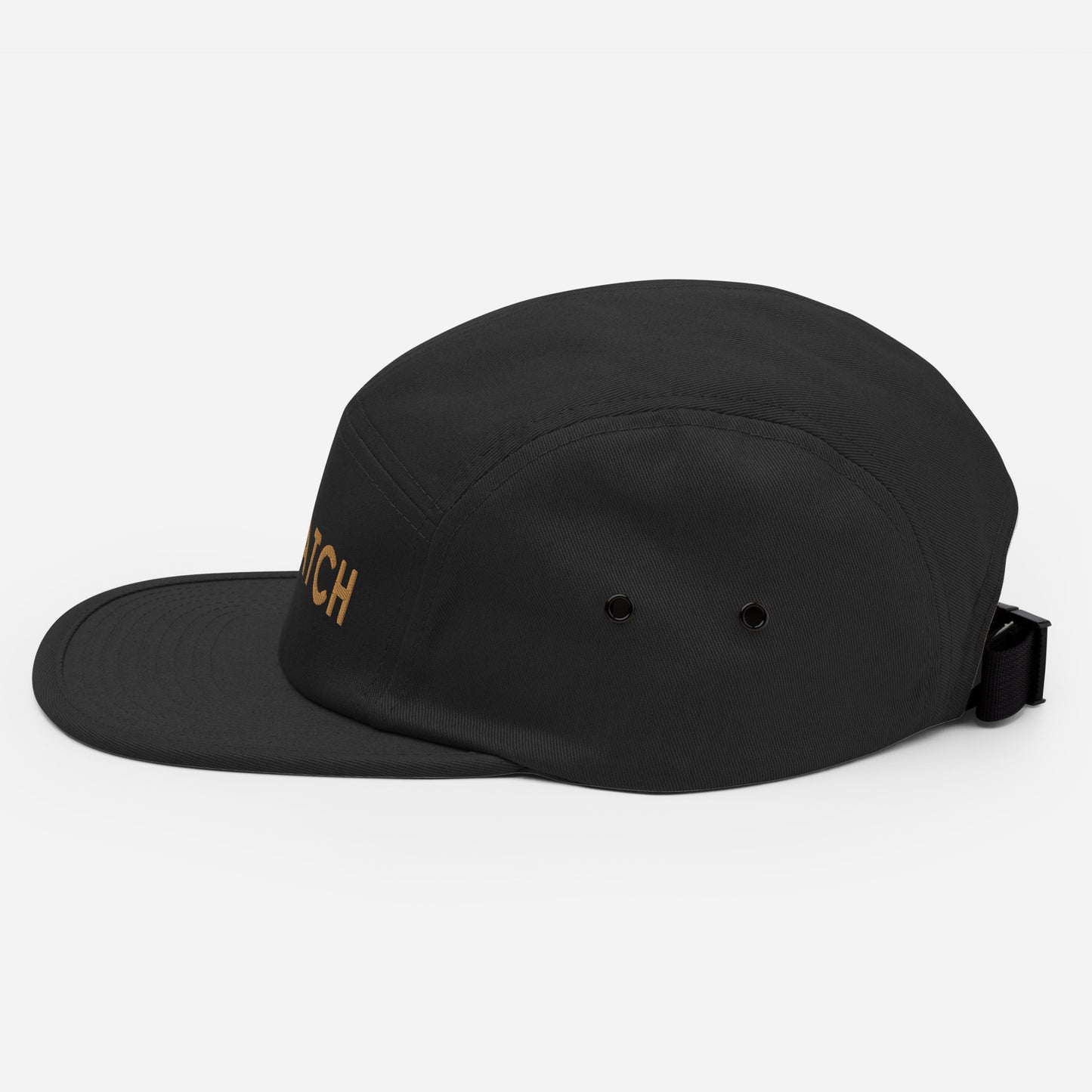 SNATCH Black 5 Panel Cap