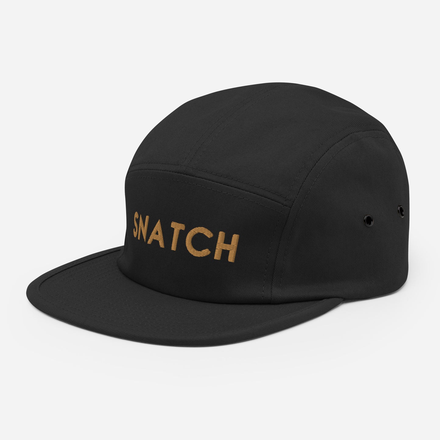 SNATCH Black 5 Panel Cap