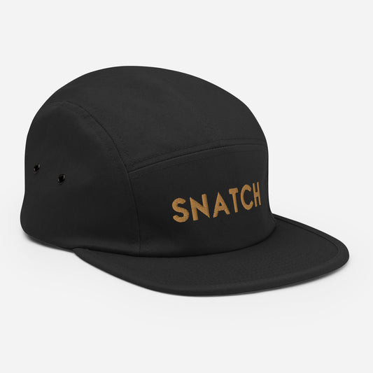 SNATCH Black 5 Panel Cap