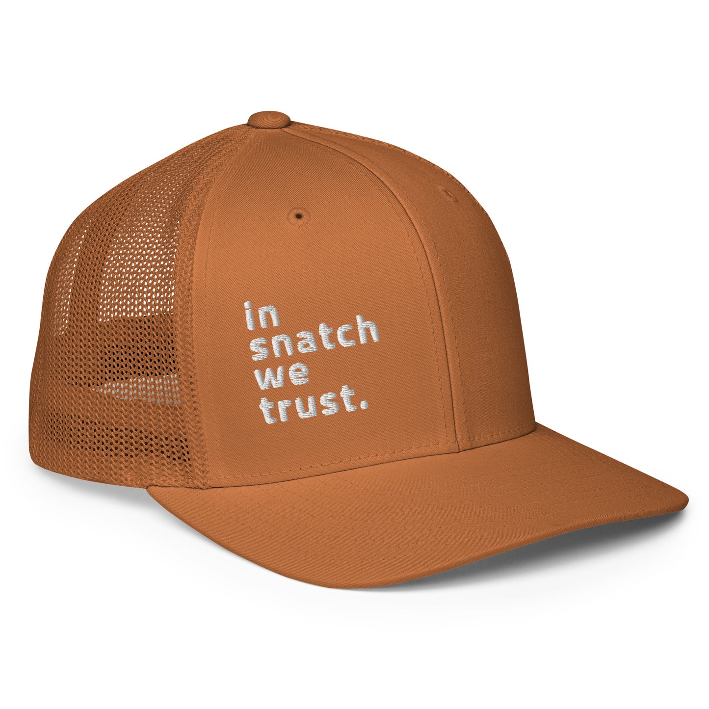 Trust closed-back trucker rust